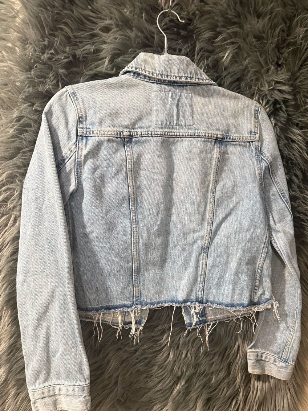 Garage Cropped Jean Jacket - Size XS | Color: Light Wash - Picture 4 of 4